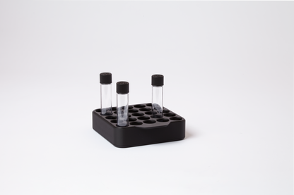 Grid Pre-Roll Display – Holds 25 Tubes (22mm Diameter)