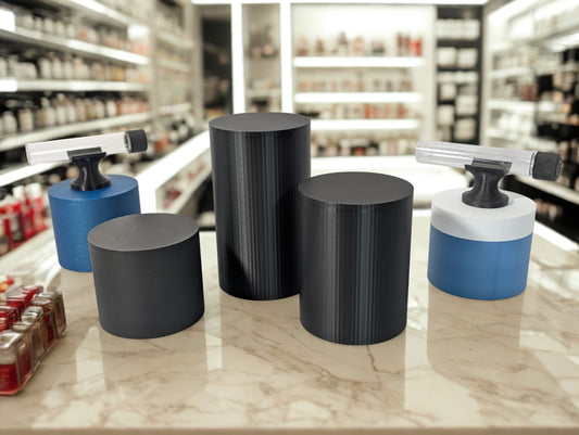 Round Display Risers – 3", 4.5", & 6" Heights