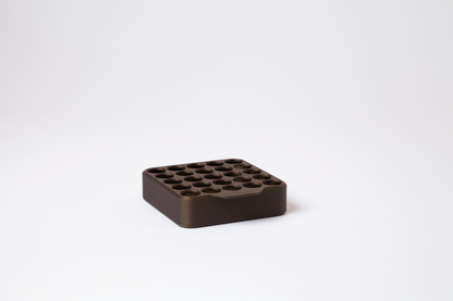 Grid Pre-Roll Display – Holds 25 Tubes (22mm Diameter)