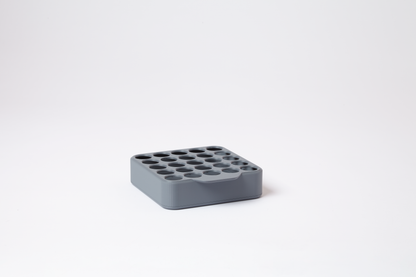 Grid Pre-Roll Display – Holds 25 Tubes (22mm Diameter)