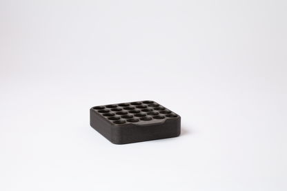 Grid Pre-Roll Display – Holds 25 Tubes (22mm Diameter)